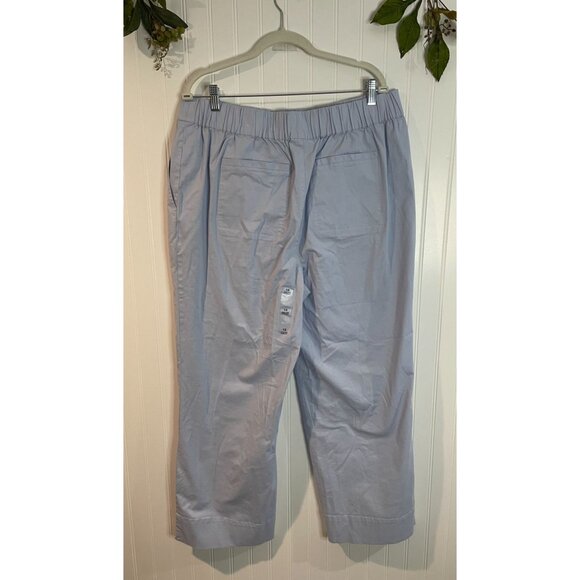 On 34th Light Blue Womens Elastic Waist Pants With Pockets Size 1X Cotton - Picture 7 of 15